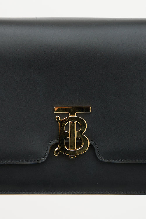 Burberry Leather Medium TB Flap Bag