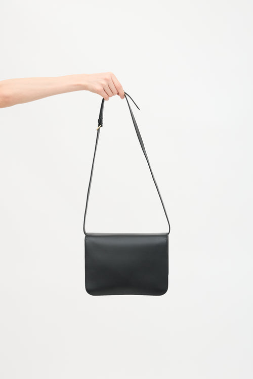 Burberry Leather Medium TB Flap Bag