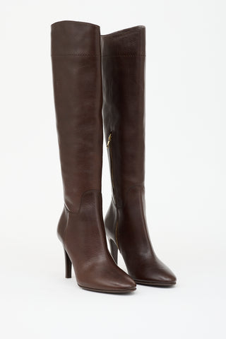 Burberry Leather Muncy Riding Boot