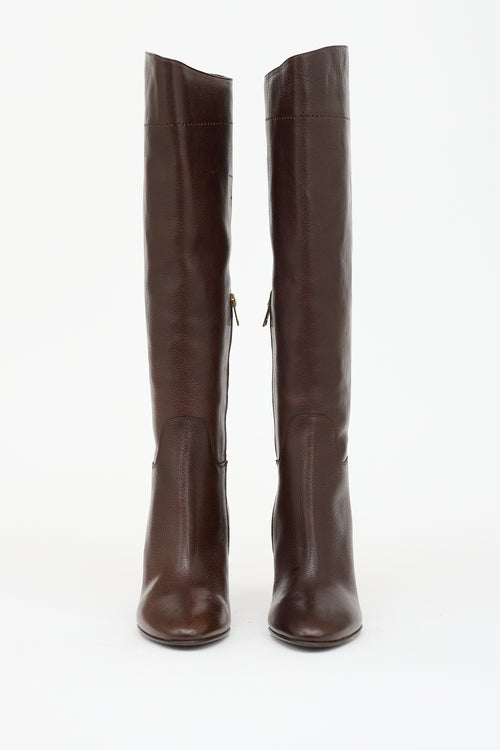 Burberry Leather Muncy Riding Boot