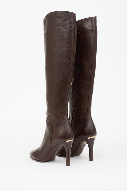 Burberry Leather Muncy Riding Boot
