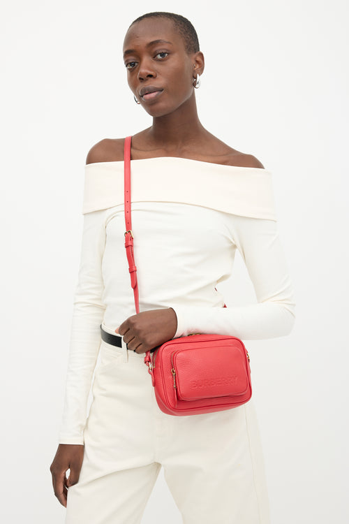 Burberry Leather Small Camera Bag