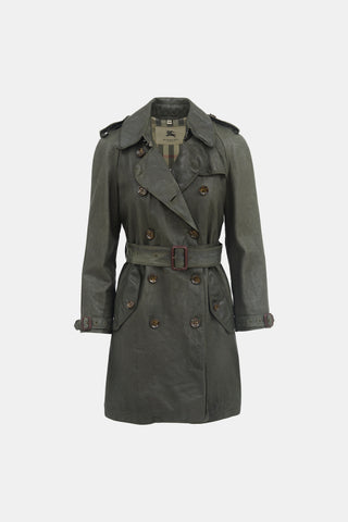 Burberry Leather Trench Coat