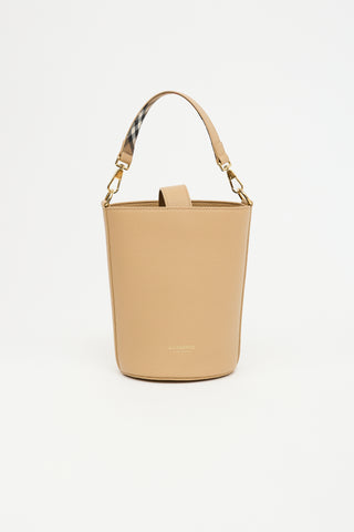 Burberry Leather Bucket Bag