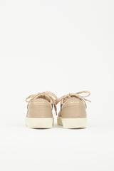 Burberry Leather & Canvas Check Sneaker