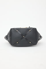 Burberry Leather & Check Shoulder Bag