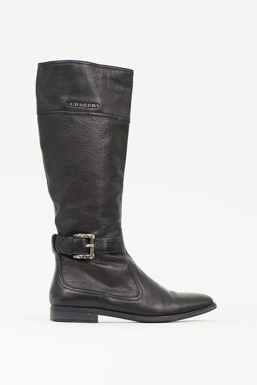 Burberry Leather Logo Boot