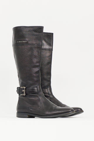 Burberry Leather Logo Boot