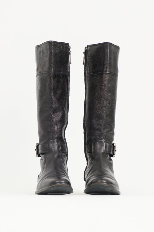 Burberry Leather Logo Boot