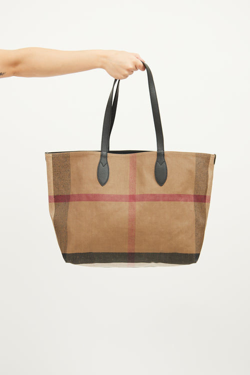 Burberry Mega Check Doodle Tote Bag