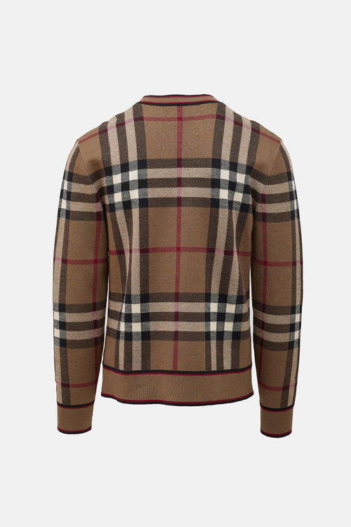 Burberry Merino Wool Check Sweater