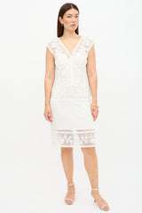 Burberry Mesh Embroidered Dress