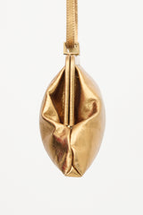 Burberry Metallic Leather Clutch Bag