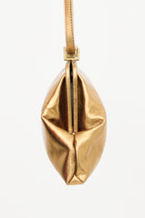 Burberry Metallic Leather Clutch Bag