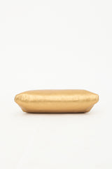 Burberry Metallic Leather Clutch Bag