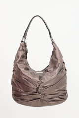 Burberry Metallic Leather Maggie Knot Bag