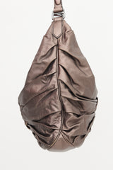 Burberry Metallic Leather Maggie Knot Bag