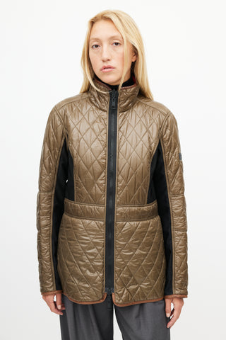 Burberry Multicolour Quilted Reversible Jacket