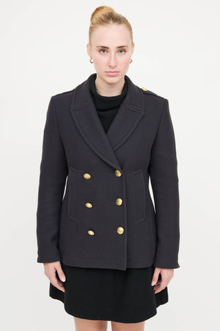 Burberry Wool Doublebreasted Coat