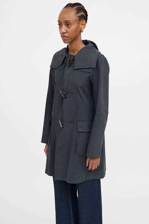 Burberry Hooded Toggle Coat