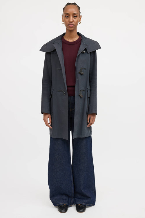 Burberry Hooded Toggle Coat