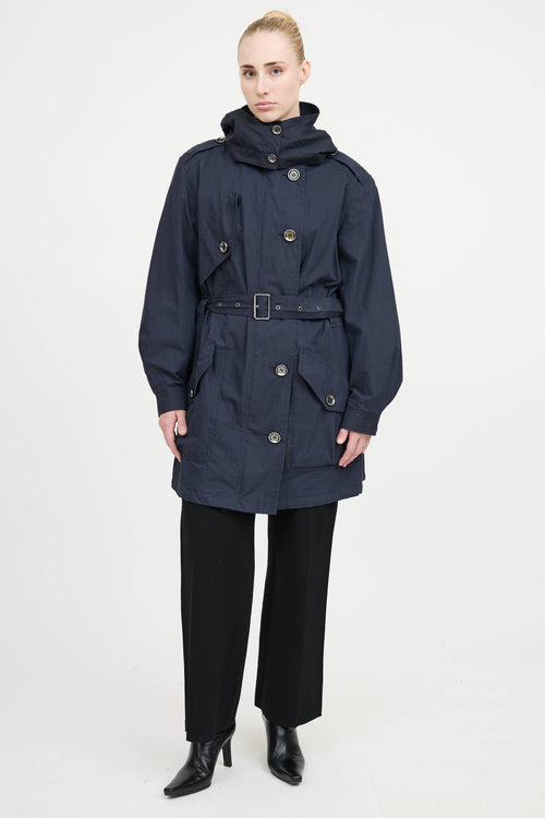 Burberry Hooded Belted Parka