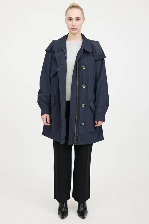 Burberry Hooded Belted Parka