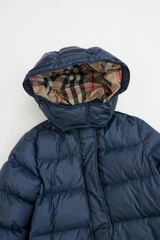 Burberry Kids Long Down Coat
