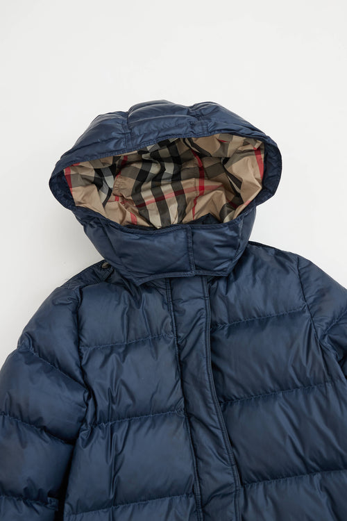 Burberry Kids Long Down Coat
