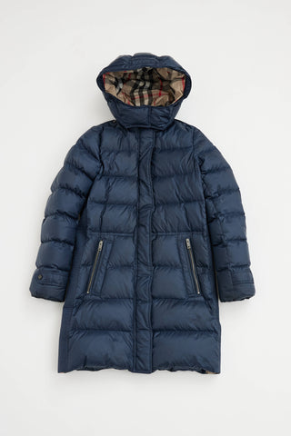 Burberry Kids Long Down Coat