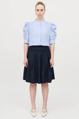 Burberry Cotton Pleated Skirt