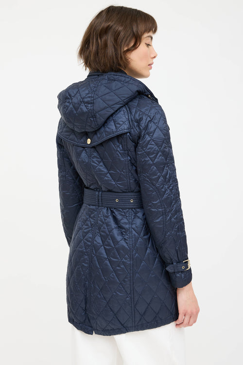 Burberry Quilted Hooded Jacket