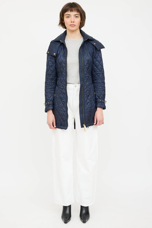 Burberry Quilted Hooded Jacket