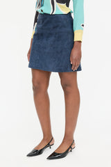 Burberry Suede Mini Skirt
