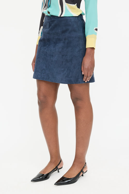 Burberry Suede Mini Skirt