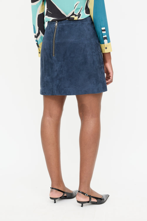 Burberry Suede Mini Skirt