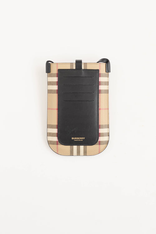 Burberry Nova Check Anne Phone Holder