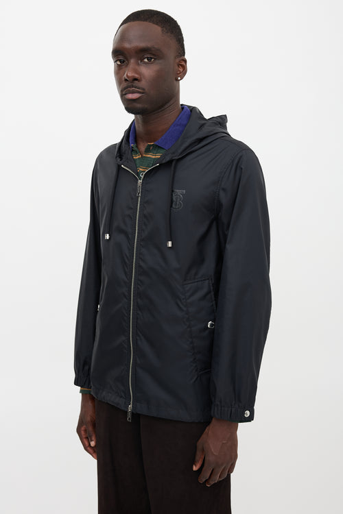 Burberry Nylon Hooded Logo Jacket