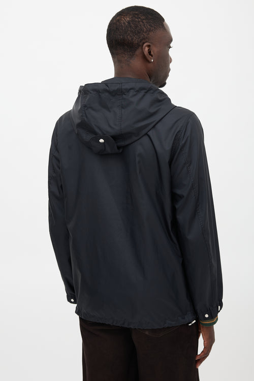 Burberry Nylon Hooded Logo Jacket