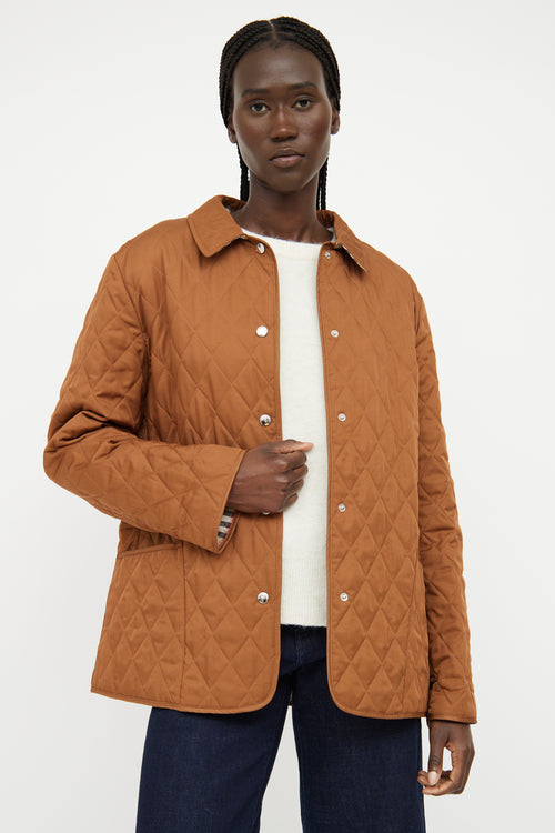 Burberry Brown Quilted Jacket