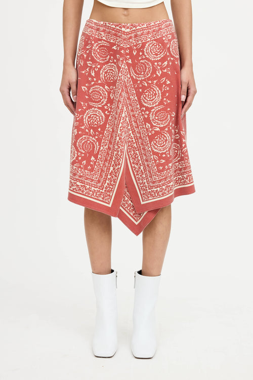 Burberry Asymmetrical Handkerchief Skirt