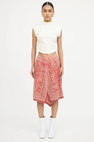Burberry Asymmetrical Handkerchief Skirt