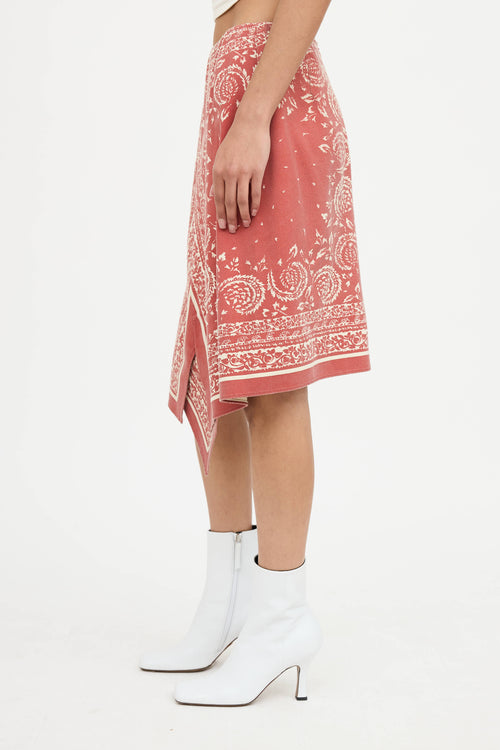 Burberry Asymmetrical Handkerchief Skirt