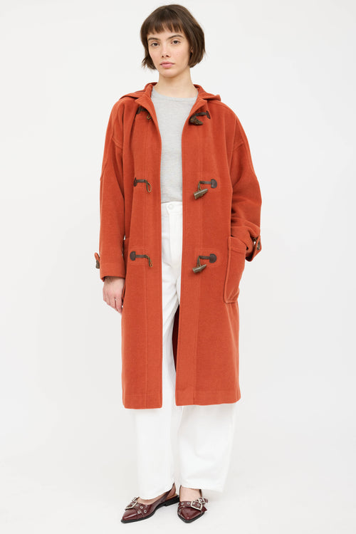 Burberry Wool Hooded Duffle Coat
