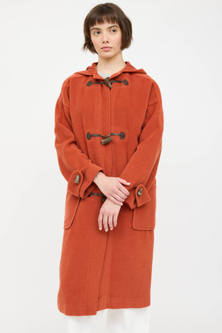 Burberry Wool Hooded Duffle Coat