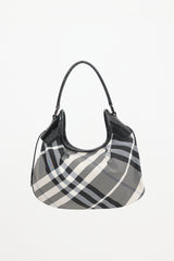 Burberry Patent & Check Brooklyn Bag
