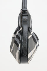 Burberry Patent & Check Brooklyn Bag