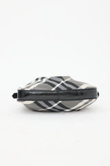 Burberry Patent & Check Brooklyn Bag