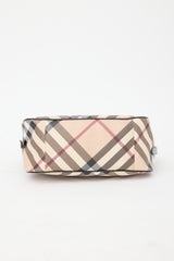 Burberry Patent & Coated Canvas Check Bag