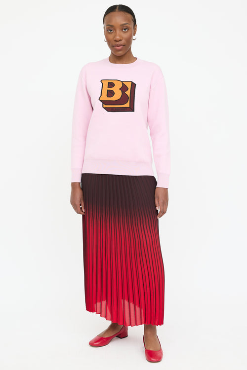 Burberry Wool Knit Logo Sweater